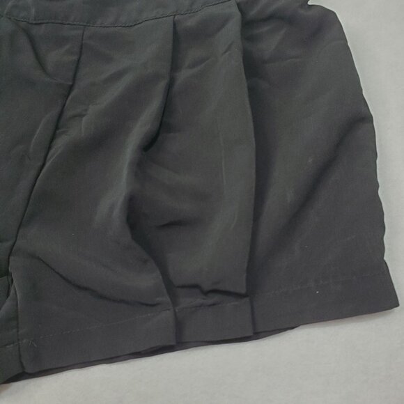 Endless Shorts Black Polyester Pleated Hem Women's 4 - Picture 9 of 16